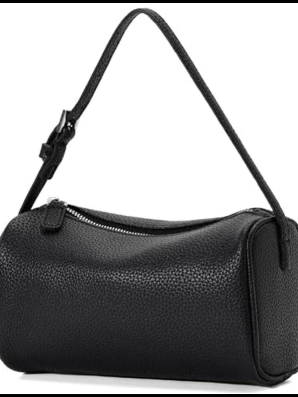 Soft PU Leather Crossbody Purse Small Barrel Hobo Shoulder Handbag Lightweight